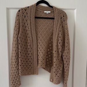 VINCE crocheted cardigan